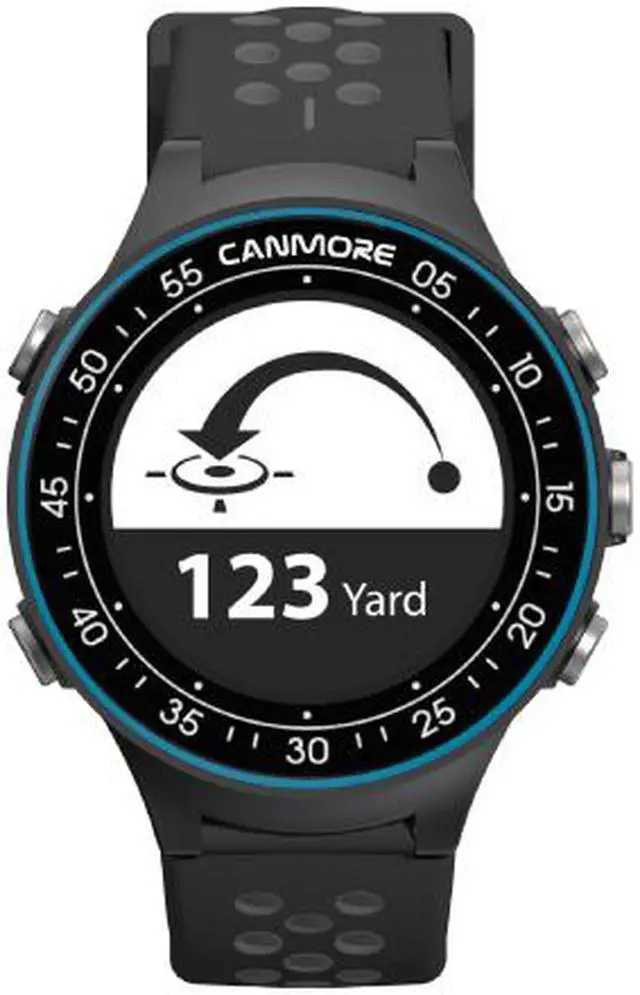 Alt view image 3 of 7 - CANMORE TW-410G GPS Golf Watch with Step Tracking - 38,000+ Free Worldwide Golf Courses Preloaded - Waterproof -User Friendly (Black)