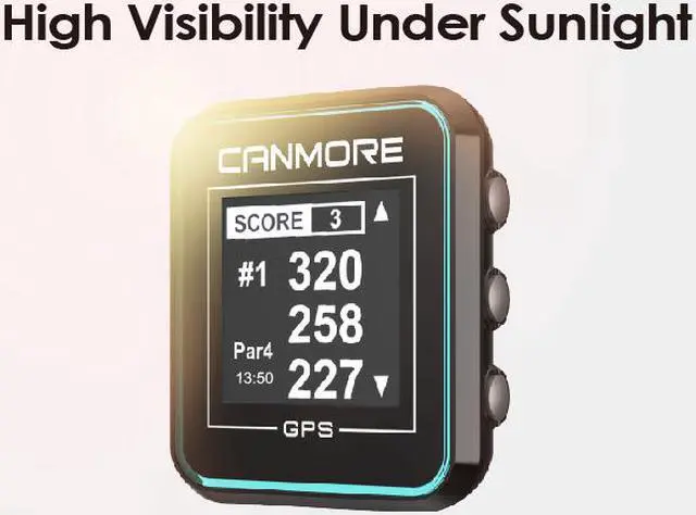 Alt view image 3 of 7 - CANMORE H300 Handheld Golf GPS - Turquoise : Preload 38,000 Worldwide Golf Course Data and Free update - User Friendly -  3ATM Waterproof - 1-Year Warranty