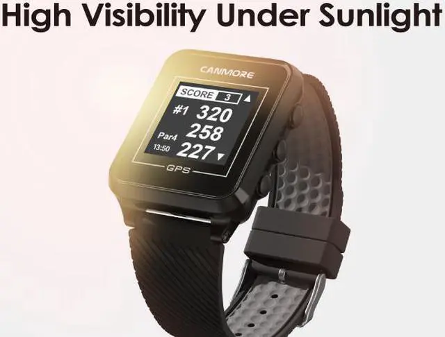 Alt view image 4 of 7 - CANMORE TW-353 GPS Golf Watch  Black Preload 38,000 Worldwide Golf Course Data and Free update User Friendly 3ATM Waterproof 1-Year Warranty