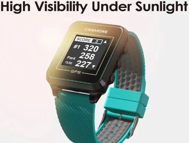 Alt view image 4 of 7 - CANMORE TW-353 GPS Golf Watch  Black Preload 38,000 Worldwide Golf Course Data and Free update User Friendly 3ATM Waterproof 1-Year Warranty