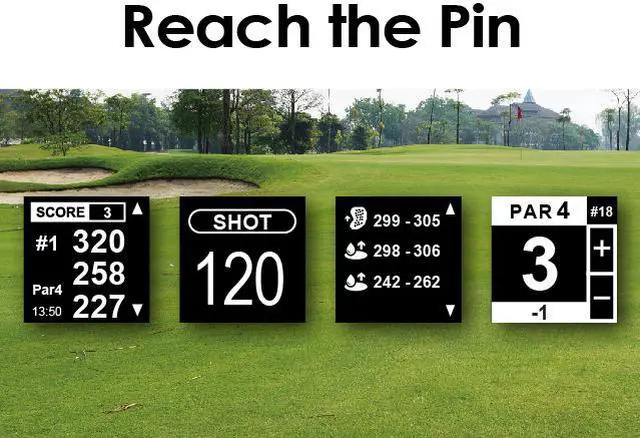 Alt view image 5 of 7 - CANMORE TW-353 GPS Golf Watch  Black Preload 38,000 Worldwide Golf Course Data and Free update User Friendly 3ATM Waterproof 1-Year Warranty