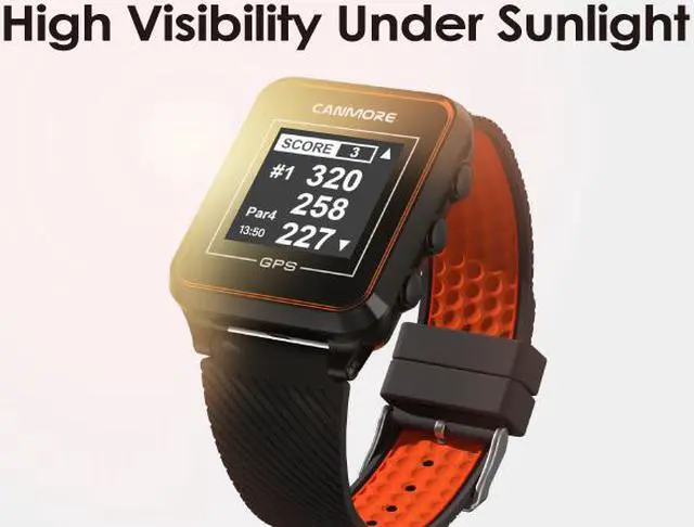 Alt view image 4 of 7 - CANMORE TW-353 GPS Golf Watch  Black Preload 38,000 Worldwide Golf Course Data and Free update User Friendly 3ATM Waterproof 1-Year Warranty