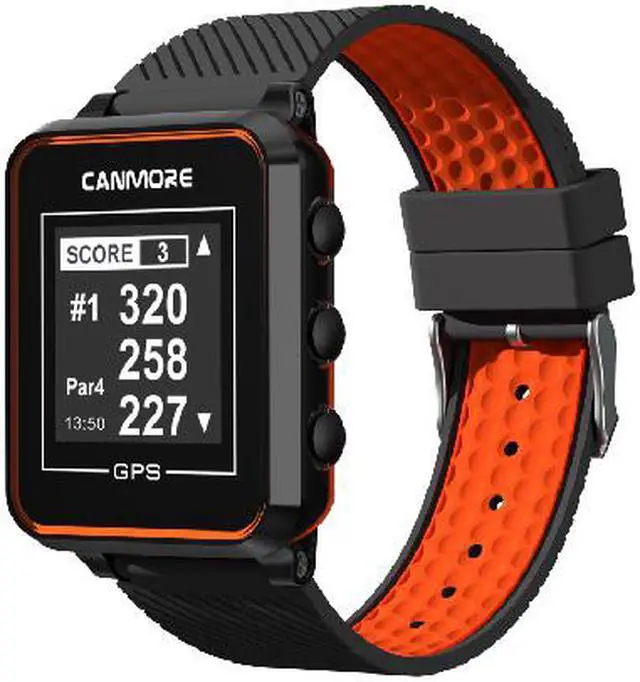 Main image of CANMORE TW-353 GPS Golf Watch  Black Preload 38,000 Worldwide Golf Course Data and Free update User Friendly 3ATM Waterproof 1-Year Warranty