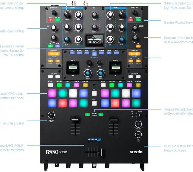 Alt view image 2 of 8 - Rane Seventy DJ Battle Mixer
