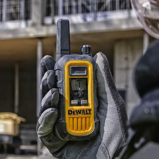 Alt view image 5 of 5 - DEWALT FRS 2-Way 2-Watt Radio Set (2pack) - Waterproof and Dustproof (IP67), VOX and Vibration Mode, Shock-resistant, Heavy Duty, Construction Site, Retail, Warehouse, Hotel (DXFRS800)