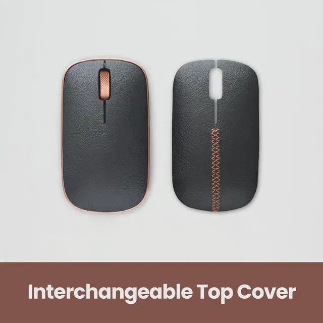 Alt view image 4 of 17 - AZIO Retro Classic Bluetooth Mouse - Genuine Leather Topped with Pixart Precision Tracker | Colour Artisan (RM-RCM-L-03)