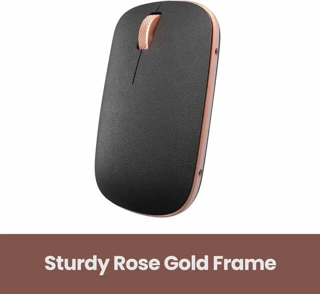 Alt view image 3 of 17 - AZIO Retro Classic Bluetooth Mouse - Genuine Leather Topped with Pixart Precision Tracker | Colour Artisan (RM-RCM-L-03)