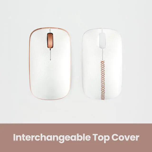 Alt view image 5 of 7 - AZIO Retro Classic Bluetooth Mouse - Genuine Leather Topped with Pixart Precision Tracker | Colour Posh (RM-RCM-L-02)