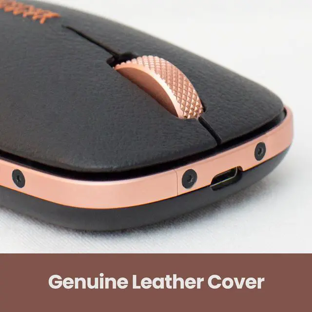 Alt view image 5 of 17 - AZIO Retro Classic Bluetooth Mouse - Genuine Leather Topped with Pixart Precision Tracker | Colour Artisan (RM-RCM-L-03)