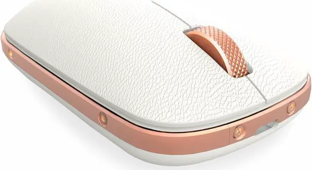 Alt view image 2 of 7 - AZIO Retro Classic Bluetooth Mouse - Genuine Leather Topped with Pixart Precision Tracker | Colour Posh (RM-RCM-L-02)