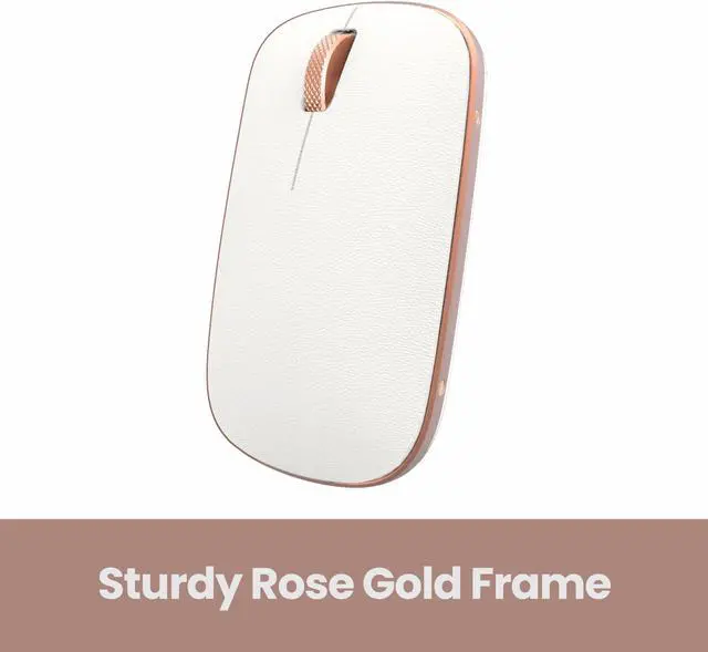 Alt view image 4 of 7 - AZIO Retro Classic Bluetooth Mouse - Genuine Leather Topped with Pixart Precision Tracker | Colour Posh (RM-RCM-L-02)