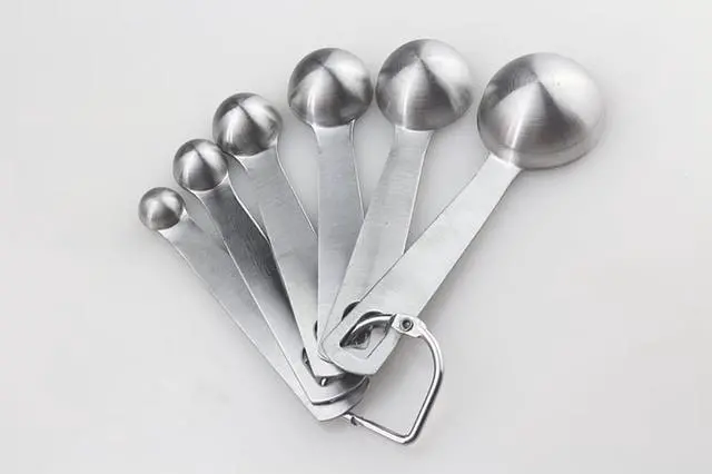 Alt view image 4 of 5 - Intsupermai Stainless Steel Measuring Spoons Set of 6 with D-RING Holder
