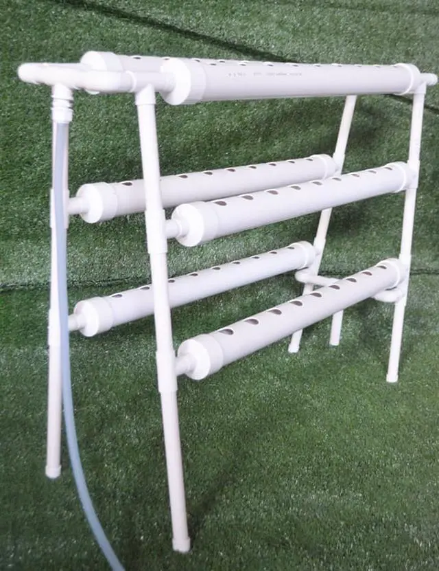 Alt view image 3 of 3 - Intsupermai Hydroponic Grow Kit Ladder Double Side 6 Pipe 54 Plant Site Gardening Supplies