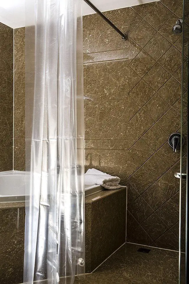 Alt view image 6 of 7 - Intsupermai Clear PEVA Shower Curtain 72"W x 72"H Waterproof Mildew Resistant No Smell