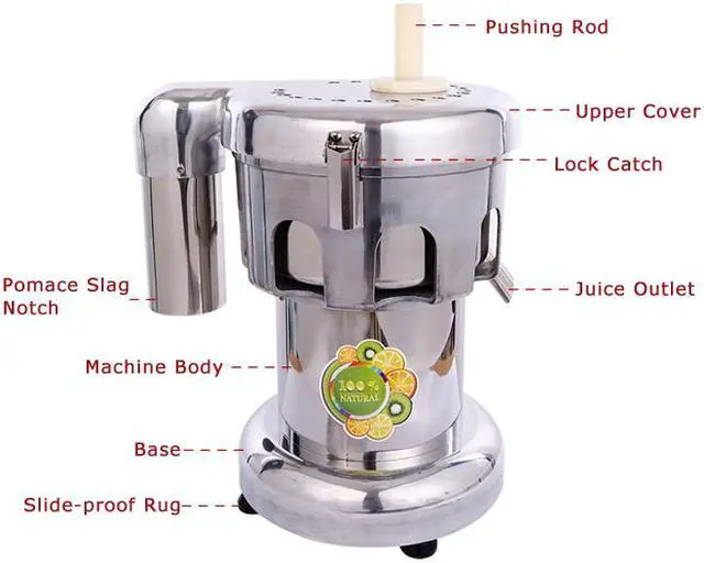Alt view image 3 of 7 - Intsupermai 110V 750W Commercial Fruit and Vegetable Juicer Automatic Centrifugal  Extractor