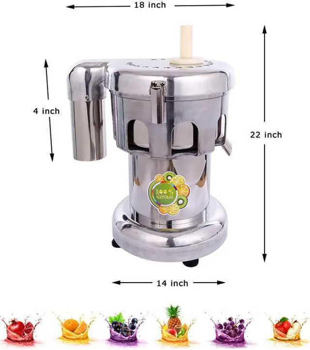 Alt view image 2 of 7 - Intsupermai 110V 750W Commercial Fruit and Vegetable Juicer Automatic Centrifugal  Extractor
