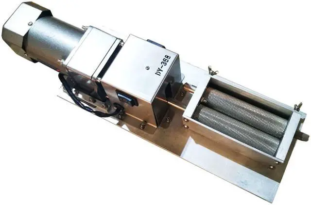 Alt view image 6 of 7 - Intsupermai 110V Electric Stainless Steel Grinder 2 Rollers With Hopper Home Brew Grain Mill Malt Crusher