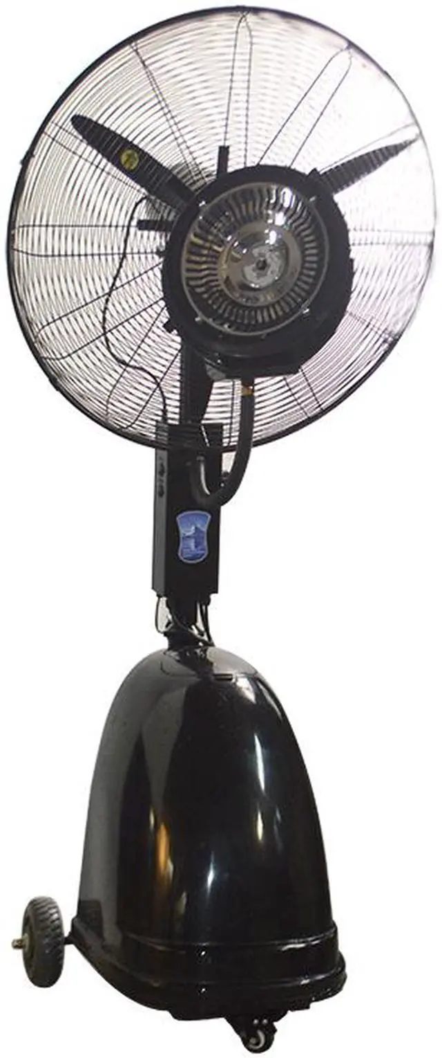 Main image of Intsupermai 26 inch Black High-Velocity Outdoor indoor Misting Fan Black Industrial Cool 220V