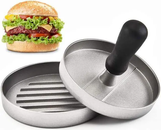 Main image of Intsupermai Aluminum Hamburger Press Stuffed Meat Grill Burger Patty Maker Tool