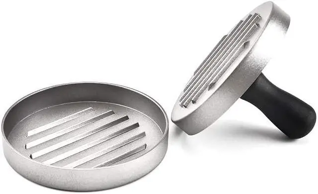 Alt view image 3 of 5 - Intsupermai Aluminum Hamburger Press Stuffed Meat Grill Burger Patty Maker Tool