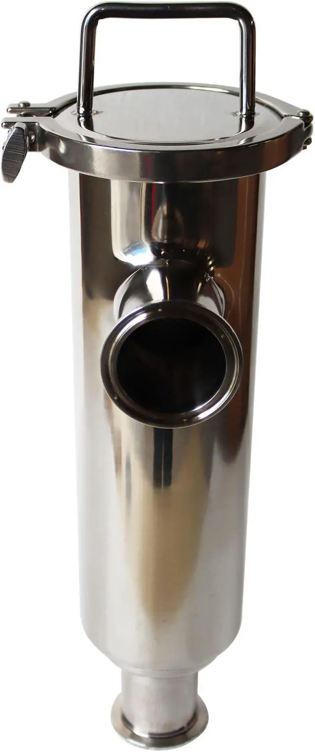 Alt view image 6 of 6 - Intsupermai Tri Clamp Sanitary Stainless Steel 304 2'' Strainer Filter L-Type 100 Mesh