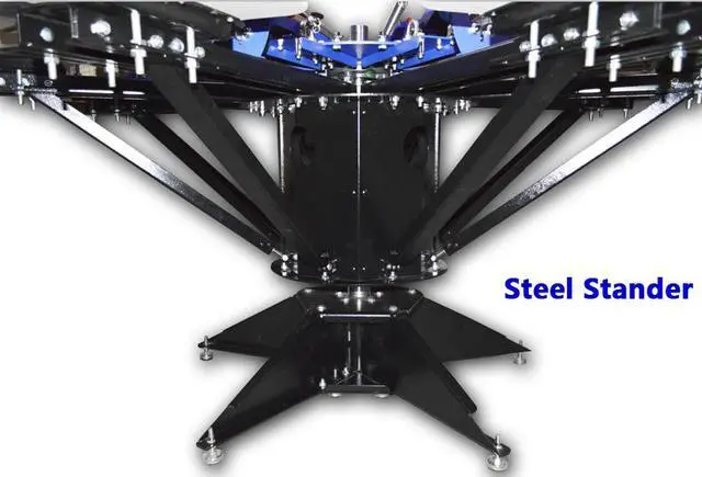 Alt view image 4 of 6 - Intsupermai 6 Color Screen Printing Machine 6 Station T-Shirt Printing Press Screen Printer
