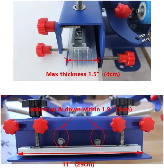 Alt view image 6 of 6 - Intsupermai 6 Color Screen Printing Machine 6 Station T-Shirt Printing Press Screen Printer