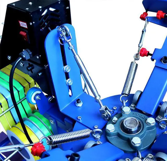 Alt view image 6 of 7 - Intsupermai 3 Color 1 Station Silk Screen Printing Press Micro-Registration Screen Printing Machine for Fabric Ribbons with Flash Dryer