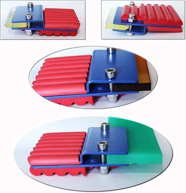 Main image of Intsupermai Modular Screen Printing Squeegee 13" Long Metal Ink Scraper Handle 65 Durometer