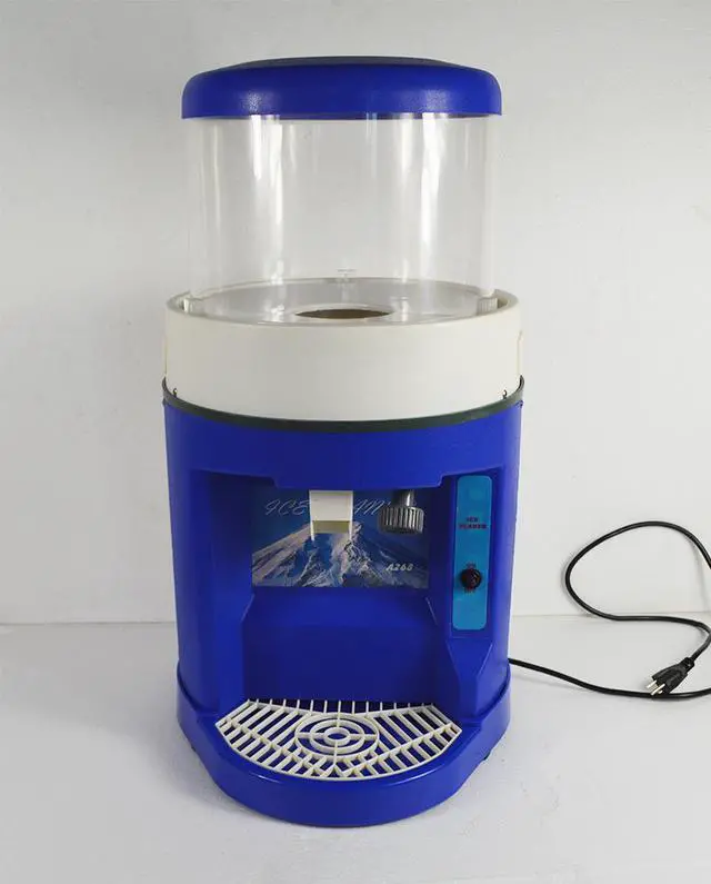 Alt view image 3 of 5 - Intsupermai Fully Automatic Ice Crusher Electric Ice-cube Shaving Machine Snow Cone Maker Grinder for Commercial Use with Dust Cover