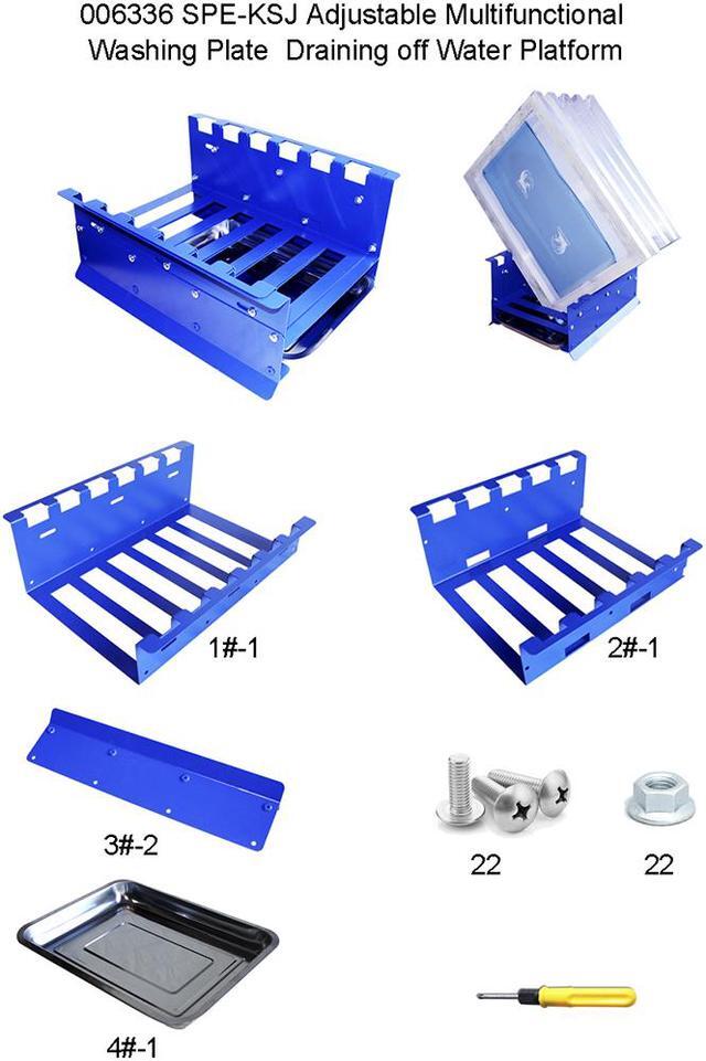 Alt view image 5 of 5 - Intsupermai Screen Frame Drying Rack Drainer Rack for Silk Screen Printing Frame Holder Width Adjustable
