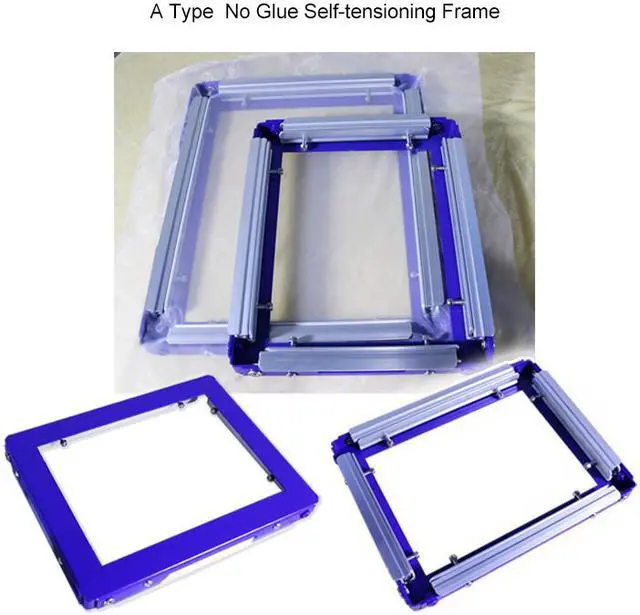 Main image of Intsupermai 7x9 Inch Screen Frame Mesh Silk Screen Printing Mesh Stretching Frame Glue Free Stretch Screen Frame