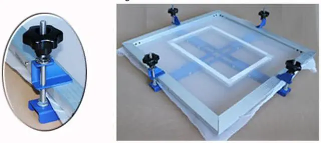 Alt view image 6 of 6 - Intsupermai Manual Screen Stretcher 24"x24" Simple Mesh Screen Stretching Equipment for Silk Screen Printing