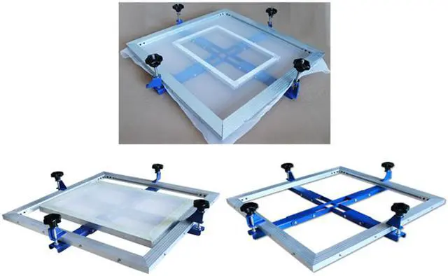 Alt view image 3 of 6 - Intsupermai Manual Screen Stretcher 24"x24" Simple Mesh Screen Stretching Equipment for Silk Screen Printing