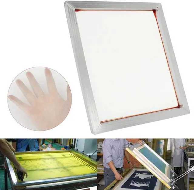 Main image of Intsupermai 4-Pack 10.5"x15" Stretched Screen Printing Screen Frame with mesh Aluminum DIY Frame Silk Screen with 80m screen