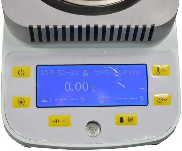 Alt view image 5 of 5 - Intsupermai Lab Moisture Analyzer DSH-50-10 for Grain Mineral Food 50g Capacity 10mg Readability with Halogen Heating