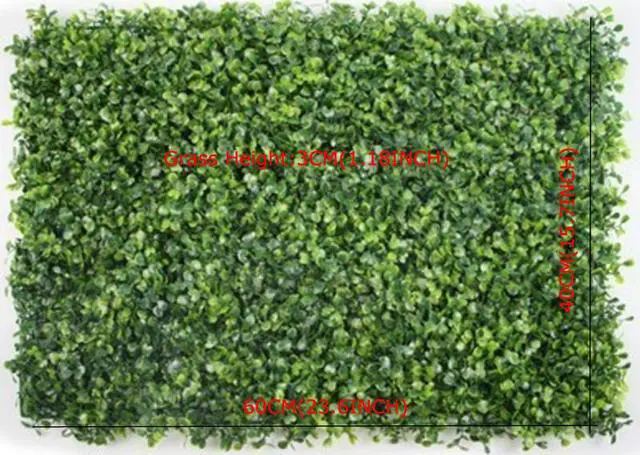 Alt view image 2 of 6 - Intsupermai 23.6"x15.7" Artificial Hedge Privacy Fence Wall Background Panels Realistic Leaves Milan Grass Decoration