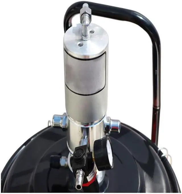 Alt view image 4 of 6 - Intsupermai Grease Pump Air Pneumatic Lubricator Compressed Injector with Hose 9 Gallon