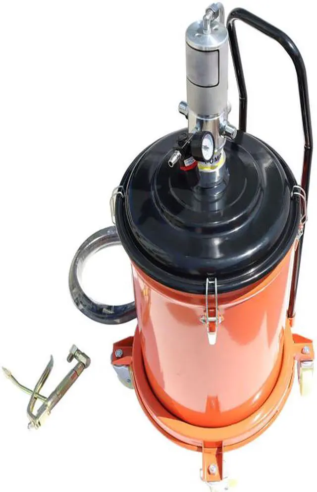 Alt view image 3 of 6 - Intsupermai Grease Pump Air Pneumatic Lubricator Compressed Injector with Hose 9 Gallon