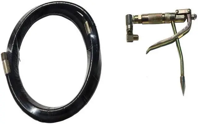 Alt view image 6 of 6 - Intsupermai Grease Pump Air Pneumatic Lubricator Compressed Injector with Hose 9 Gallon