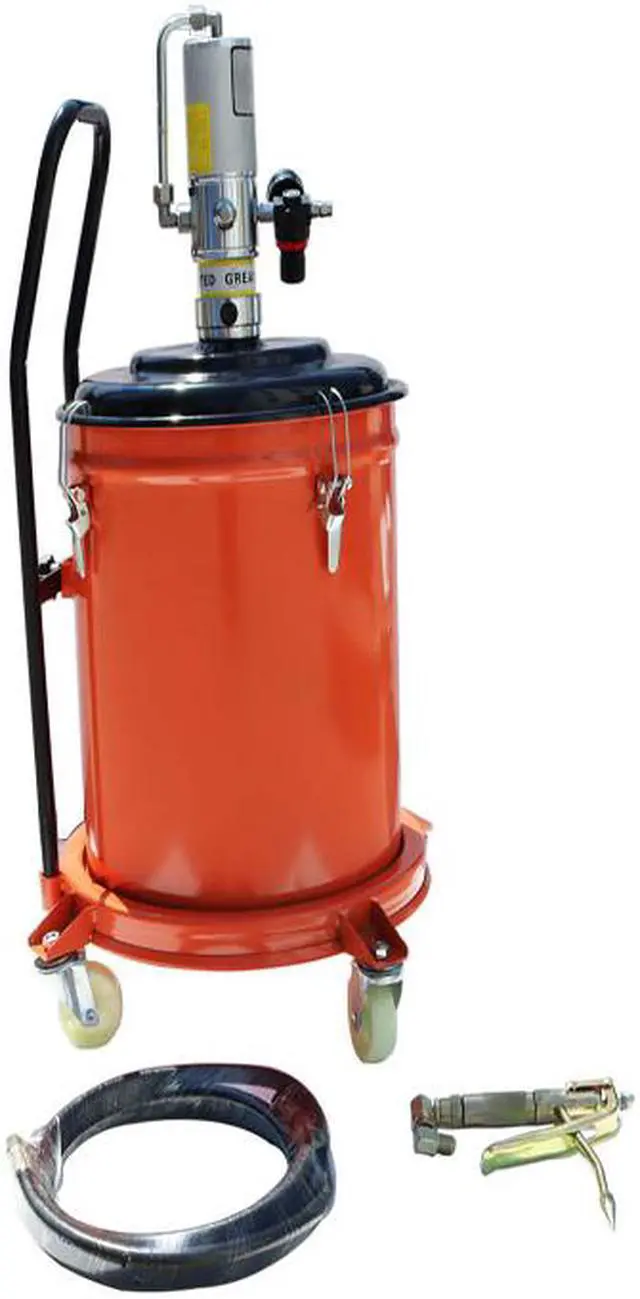 Main image of Intsupermai Grease Pump Air Pneumatic Lubricator Compressed Injector with Hose 9 Gallon