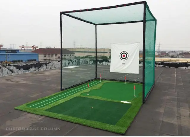 Alt view image 4 of 6 - Intsupermai Golf Cage Hitting Net Golf Chipping Practice Net Driving Range for Indoor and Outdoor Golf Training