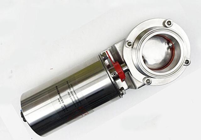 Alt view image 2 of 4 - Intsupermai 1.5'' Sanitary Pneumatic Actuator Butterfly Valve with Tri Clamp Single-Acting