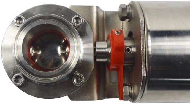 Alt view image 3 of 4 - Intsupermai 1.5'' Sanitary Pneumatic Actuator Butterfly Valve with Tri Clamp Single-Acting