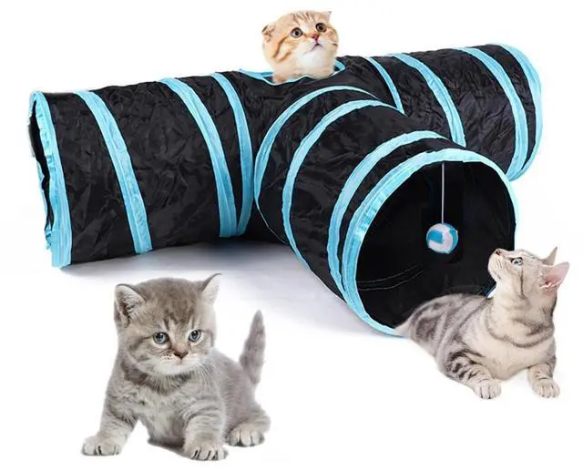 Main image of 3MNSCD Cat Tunnels Indoors Cat Play Tunnel for Indoor Outdoor, Cat Tunnel Large Cat Toy Kitten Kitty Rabbt 3 Ways
