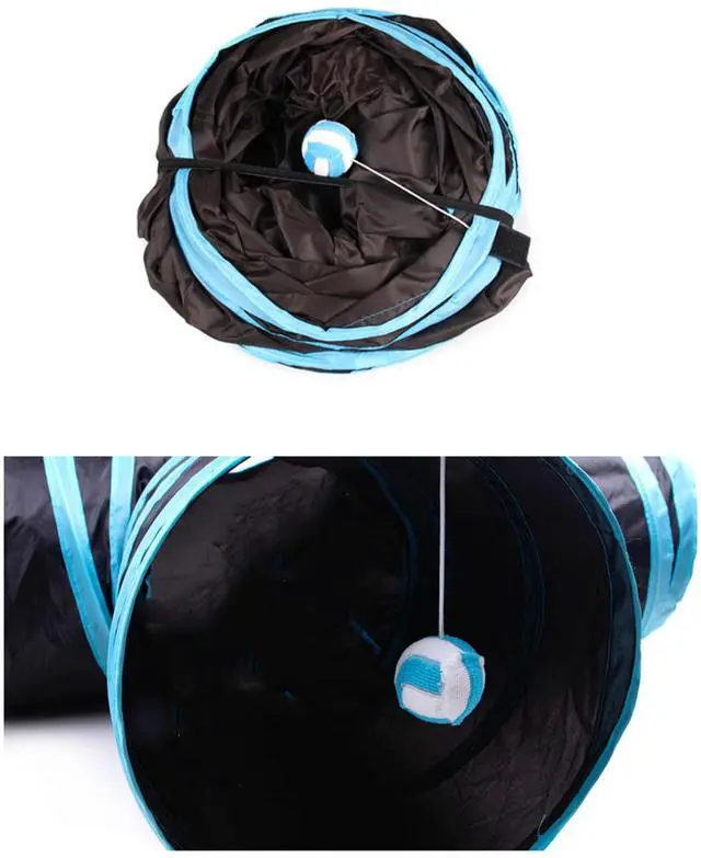 Alt view image 4 of 6 - 3MNSCD Cat Tunnels Indoors Cat Play Tunnel for Indoor Outdoor, Cat Tunnel Large Cat Toy Kitten Kitty Rabbt 3 Ways
