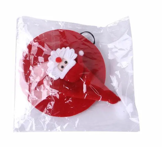 Alt view image 5 of 7 - Santa Claus Hat for Cats Xmas Outfits Clothes Puppy Cat Christmas Costume Hat Santa Claus Pattern Cat Cosplay Costume