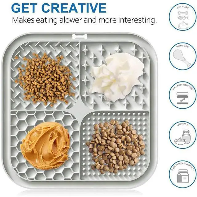 Alt view image 5 of 7 - Silicone Dog Lick Mat Anti-Slip Slow Feeder for All Pets