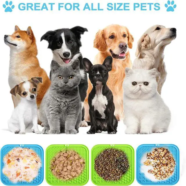 Alt view image 4 of 7 - Silicone Dog Lick Mat Anti-Slip Slow Feeder for All Pets
