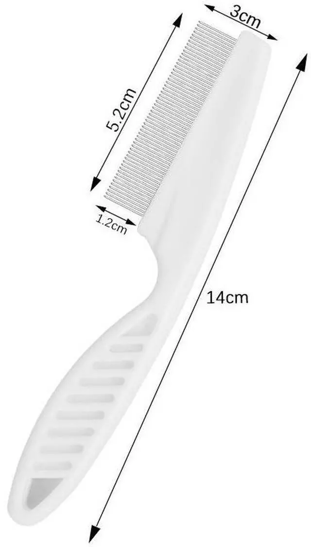 Alt view image 5 of 7 - PetCare Essentials Flea and Lice Comb Set Stainless Steel Grooming Tools with Rounded Teeth for Dogs and Cats 2 Pack